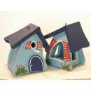 Vogelhaus Futterhaus "Hobbit mini" hellblau